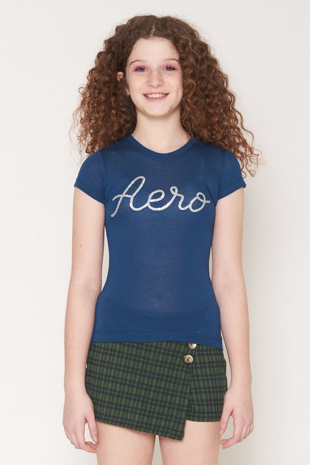 Camiseta Teen Infantil Feminina Manga Curta Aero - Aeropostale -  aeropostalebrasil