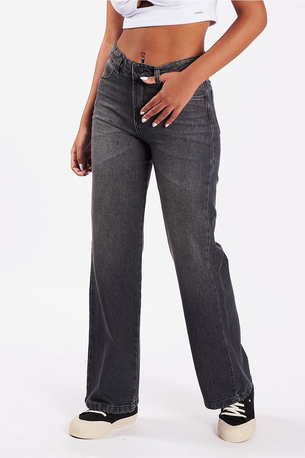 Calça jeans feminina nova de veludo grosso para esfregar jeans fashion  cintura alta pernas largas jeans plus veludo casual quente calças jeans,  Azul-marinho, PP